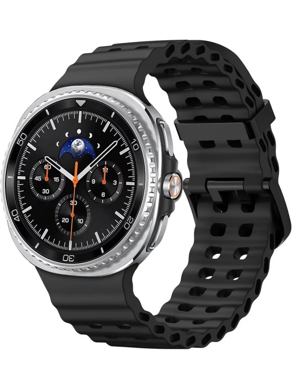 Unisex Black Analog Quartz Breathable Marine Replacement Samsung Galaxy Watch